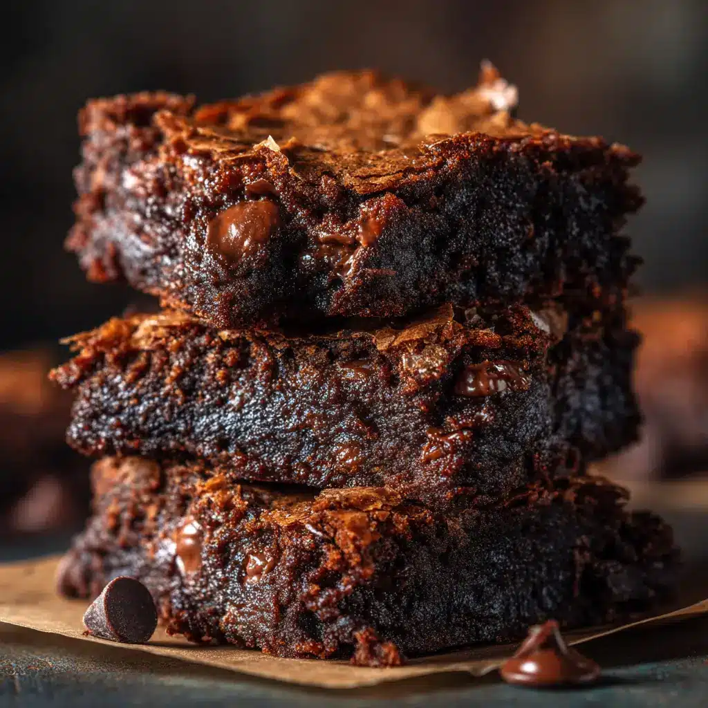 Almond Butter Brownies (The Best Fudgy, Flourless Recipe!) 1 An overhead shot of several almond butter brownies arranged on a cooling rack, ready to be eaten.