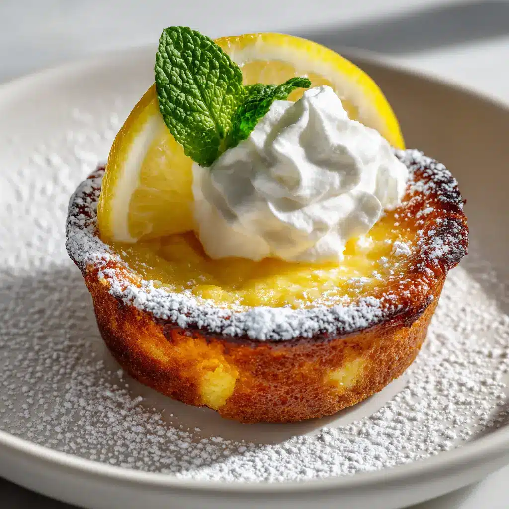 A close-up view of the creamy custard texture of the lemon impossible pie filling after being sliced.