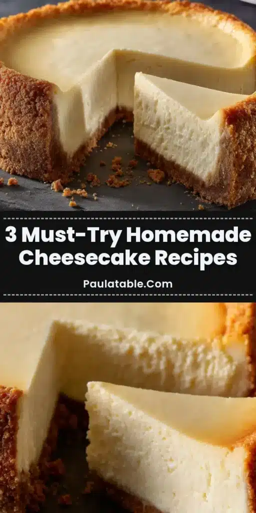 A photorealistic slice of a classic New York style cheesecake on a dark slate surface, representing the best cheesecake recipes.