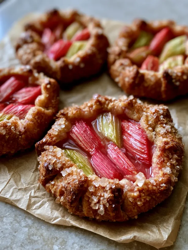 Close up of hand-folded pastry edges encrusted with sparkling turbinado sugar crystals.