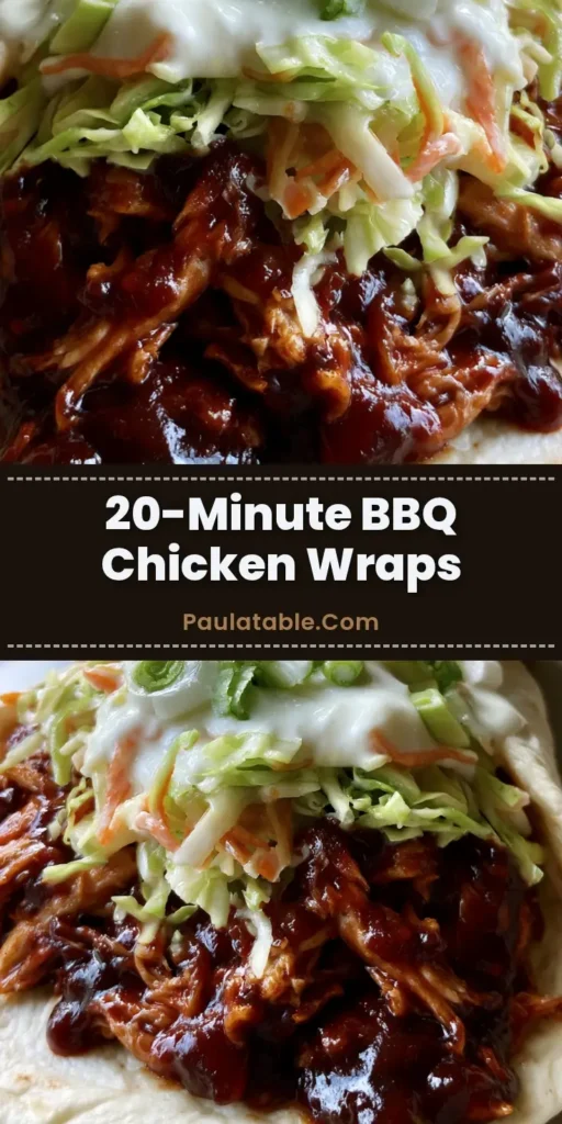 A handheld smartphone photo of BBQ Chicken Coleslaw Wraps showing the glossy mahogany sauce and creamy ranch slaw in a soft flour tortilla.